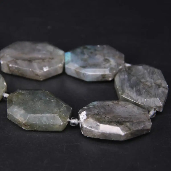 Grey Labradorite Slab Beads-ToShay.org