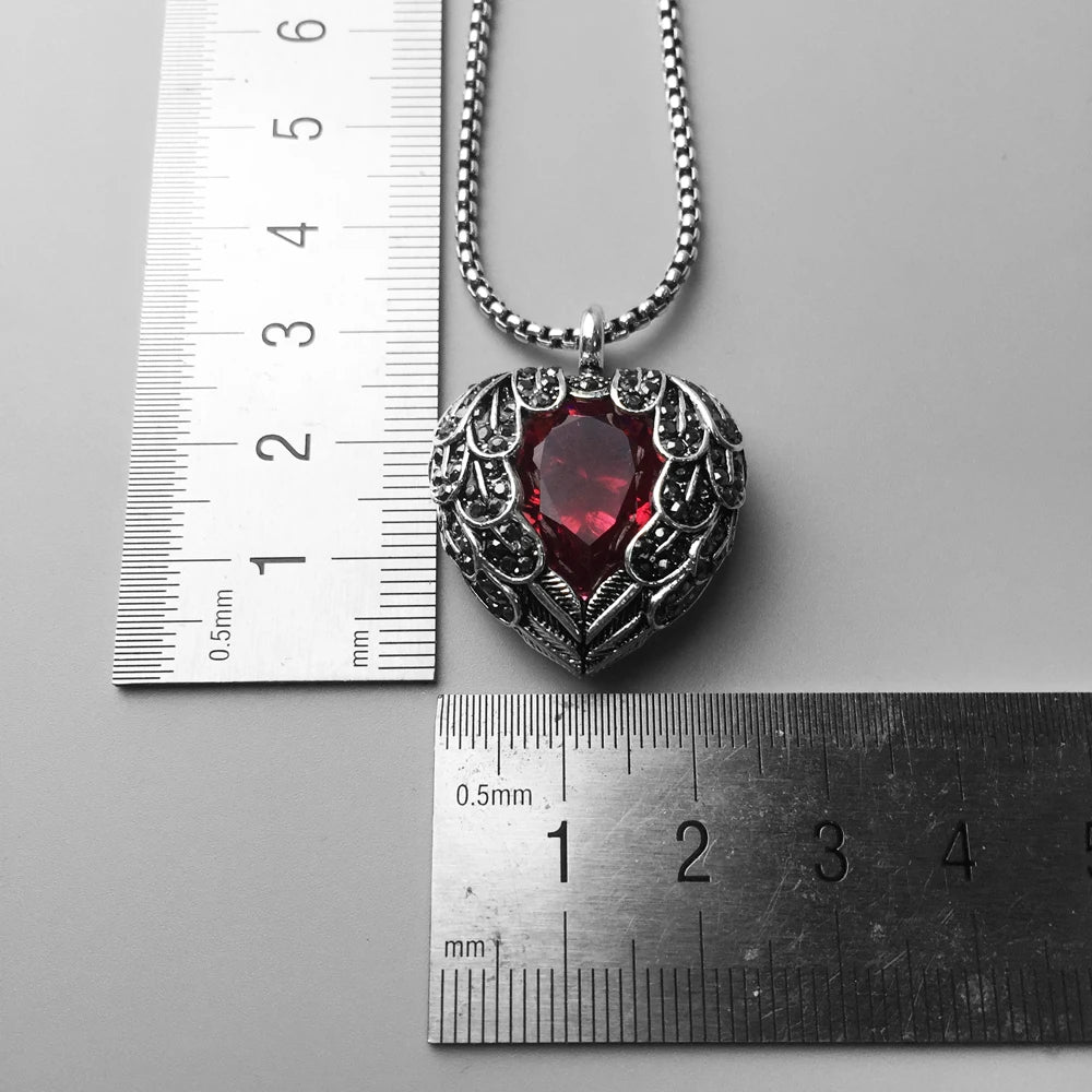 Red Crystal Winged Heart-ToShay.org