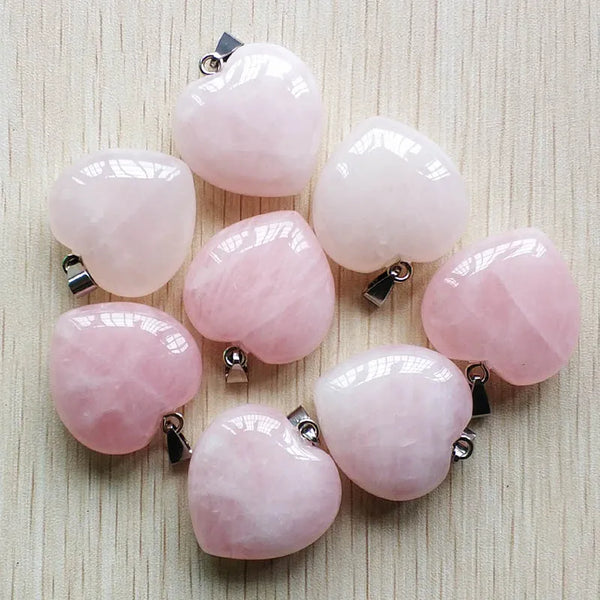 Pink Rose Quartz Heart-ToShay.org