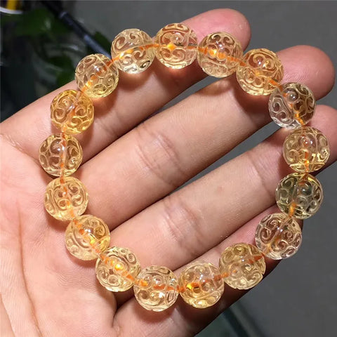 Yellow Citrine Quartz Bracelet-ToShay.org