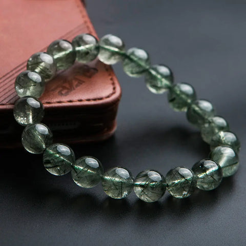 Green Rutilated Quartz Bracelet-ToShay.org