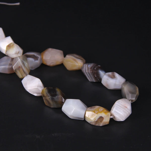 Stripe Agate Faceted Beads-ToShay.org