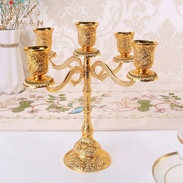 Gold Embossed Candelabras-ToShay.org