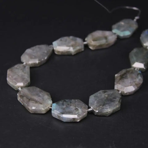 Grey Labradorite Slab Beads-ToShay.org
