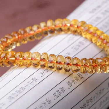 Yellow Citrine Quartz Bracelet-ToShay.org
