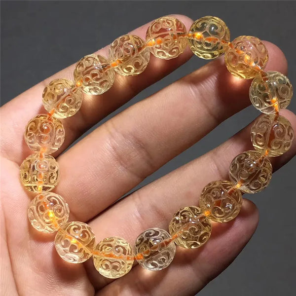 Yellow Citrine Quartz Bracelet-ToShay.org
