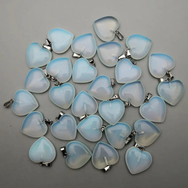 Mixed Crystal Heart Pendants-ToShay.org