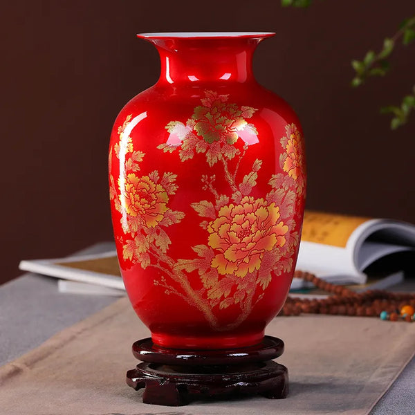 Jingdezhen Porcelain Flower Vase-ToShay.org