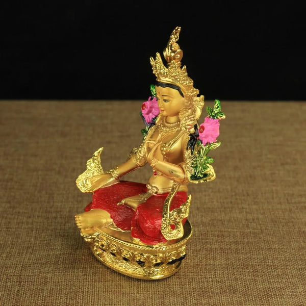 Gold Green Tara Buddha-ToShay.org