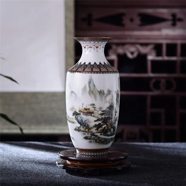 Snow Flower Porcelain Vase-ToShay.org