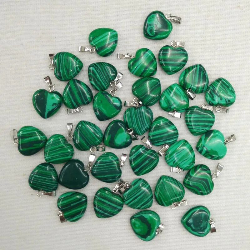 Mixed Crystal Heart Pendants-ToShay.org
