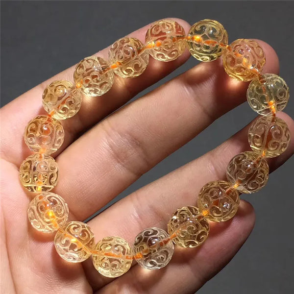 Yellow Citrine Quartz Bracelet-ToShay.org
