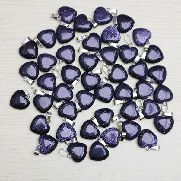 Mixed Crystal Heart Pendants-ToShay.org