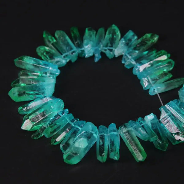 Blue Green Crystal Beads-ToShay.org