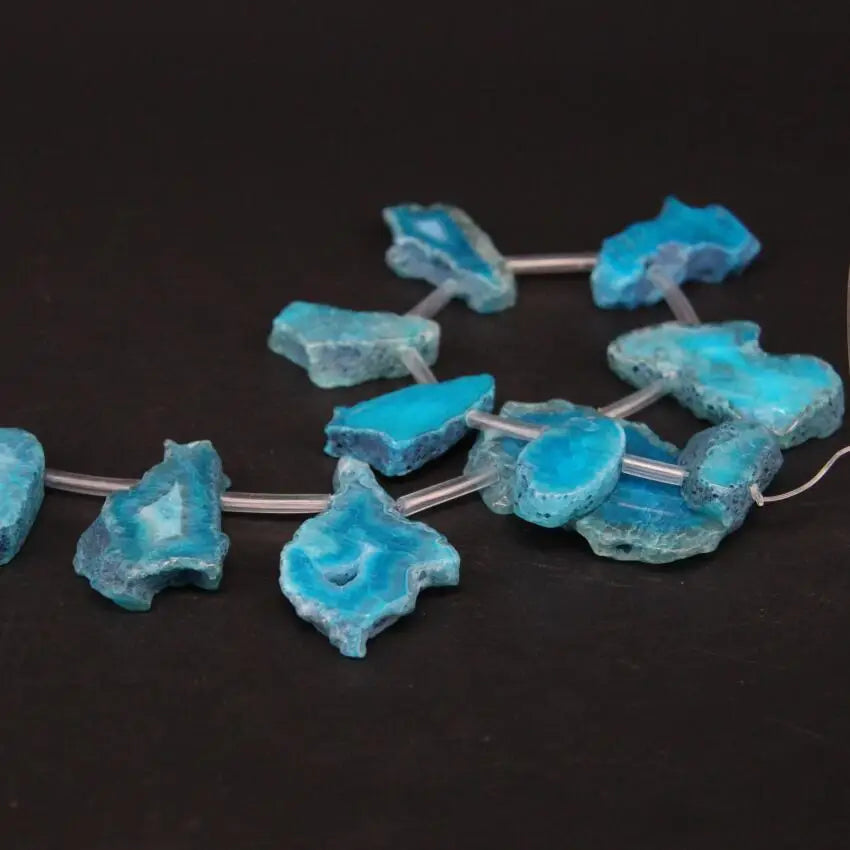 Blue Agate Druzy Slab-ToShay.org