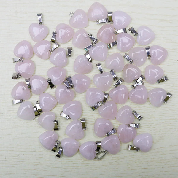 Mixed Crystal Heart Pendants-ToShay.org