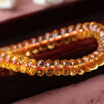 Yellow Citrine Quartz Bracelet-ToShay.org
