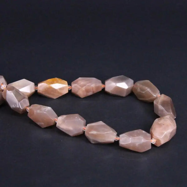 Pink Sunstone Nugget Beads-ToShay.org