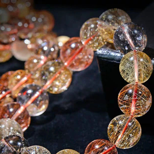 Copper Rutilated Quartz Bracelet-ToShay.org