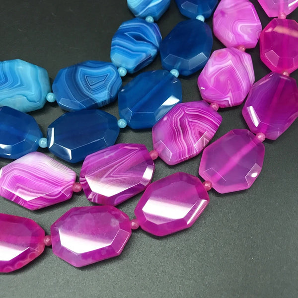 Mixed Agate Slice Beads-ToShay.org