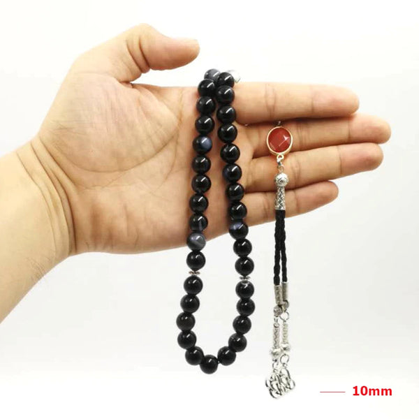 Black Agate Bead Tasbih-ToShay.org