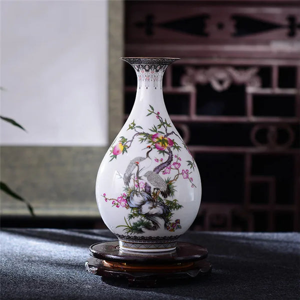 Snow Flower Porcelain Vase-ToShay.org