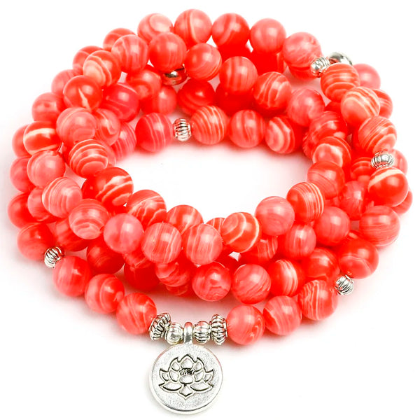 Red Rhodochrosite Stone Beads-ToShay.org