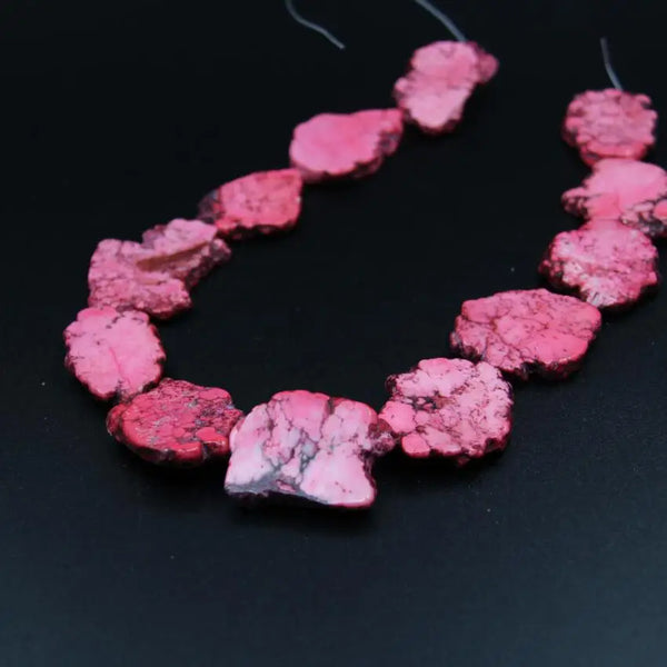Pink Howlite Magnesite Beads-ToShay.org