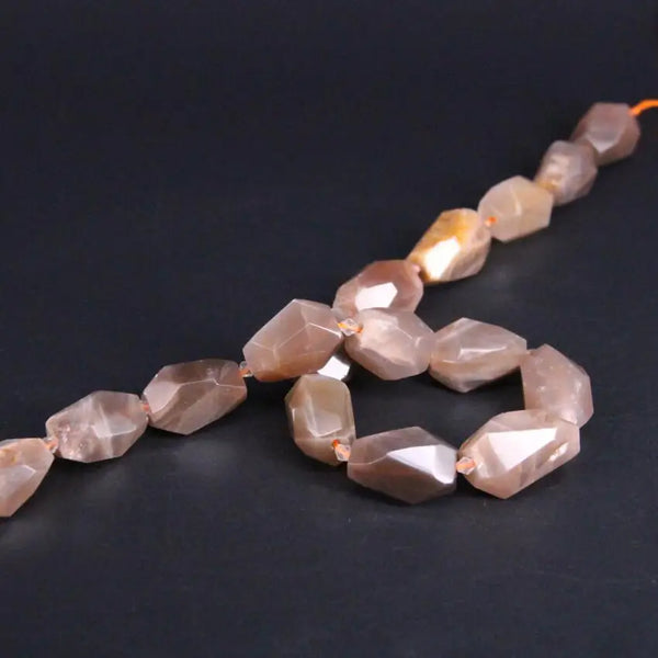 Pink Sunstone Nugget Beads-ToShay.org
