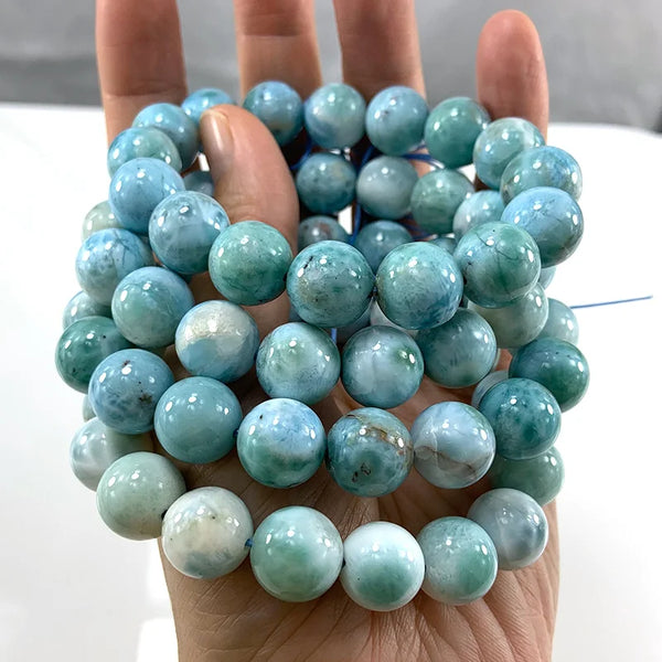 Blue Larimar Stone Beads-ToShay.org