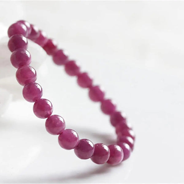 Red Rose Ruby Stone Bracelet-ToShay.org