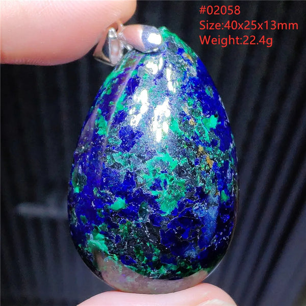 Blue Azulite Pendant-ToShay.org