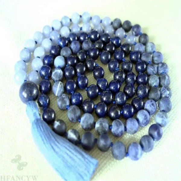 Blue Lapis Lazuli Bead Mala-ToShay.org