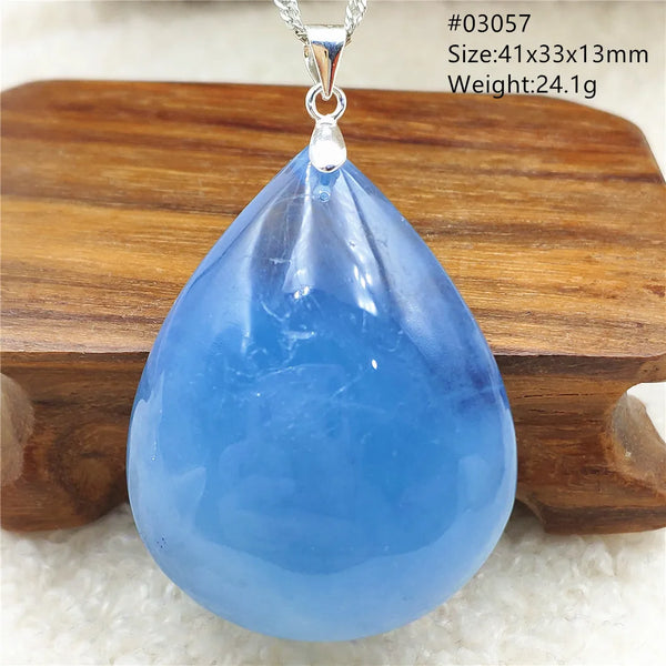 Blue Aquamarine Pendant-ToShay.org