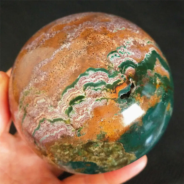 Yellow Marine Jasper Ball-ToShay.org