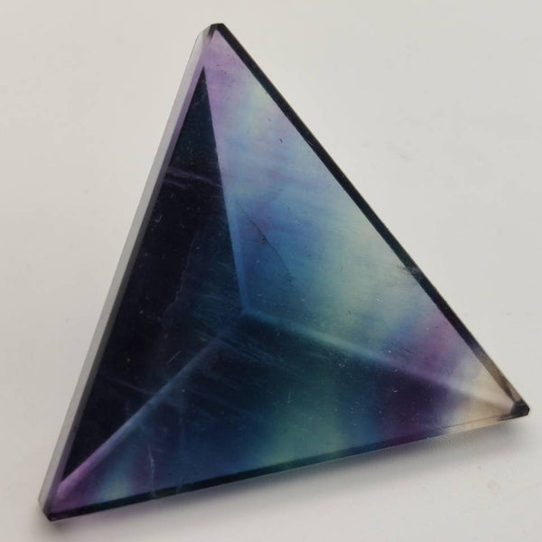 Rainbow Fluorite Quartz Pyramid-ToShay.org