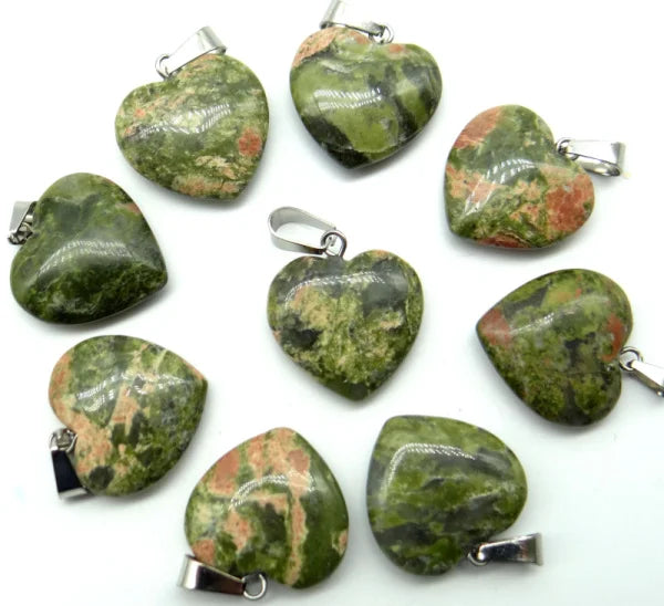 Mixed Crystal Heart Pendants-ToShay.org