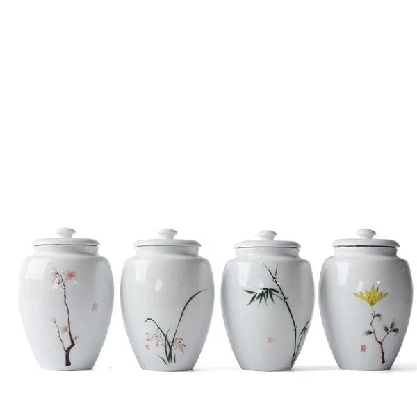 Whiteware Tea Containers-ToShay.org
