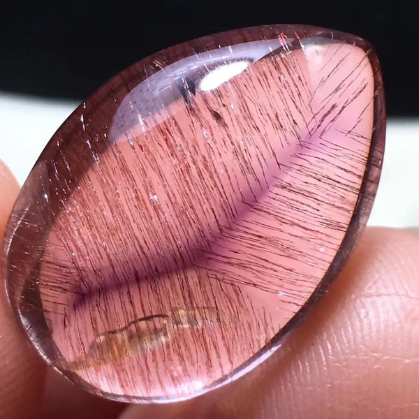 Purple Rutilated Quartz Pendant-ToShay.org