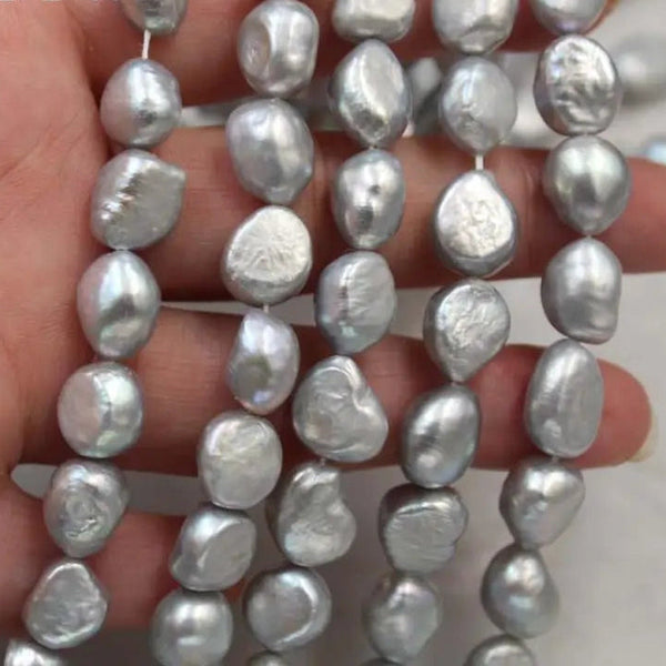 Grey Pearl Bead Necklace-ToShay.org