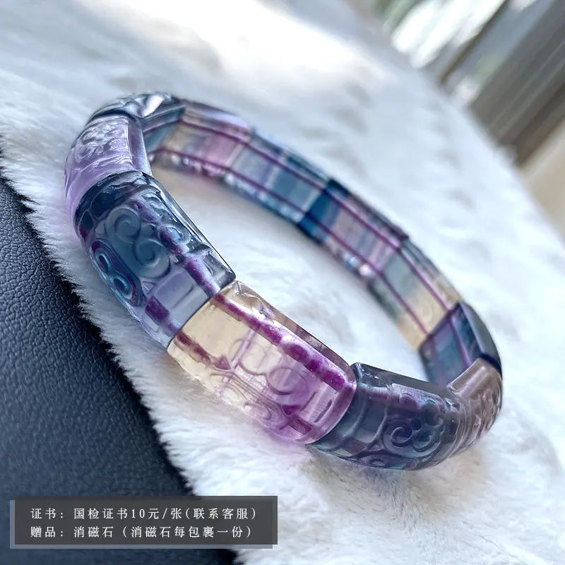 Purple Fluorite Bangle-ToShay.org