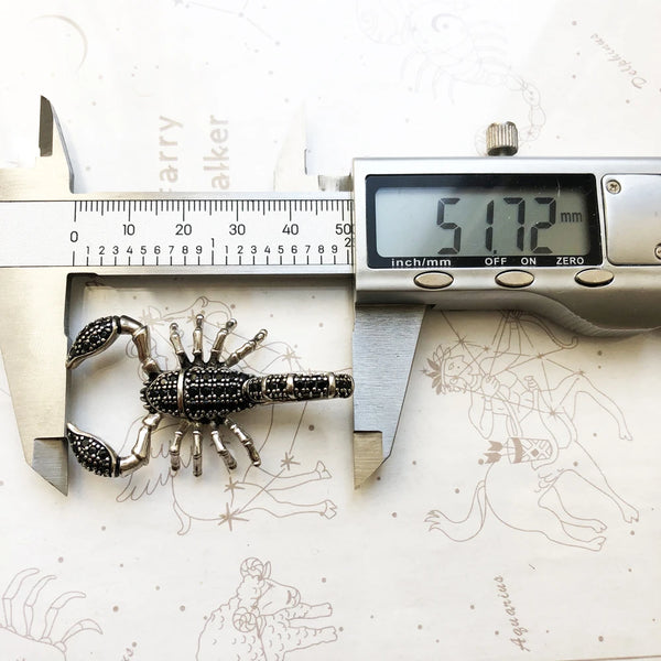 Silver Scorpion Necklace-ToShay.org