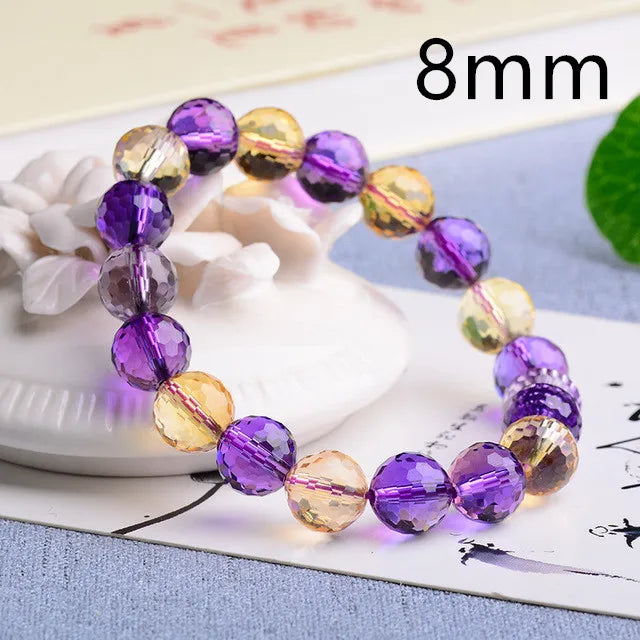 Purple Amethyst Citrine Bracelet-ToShay.org