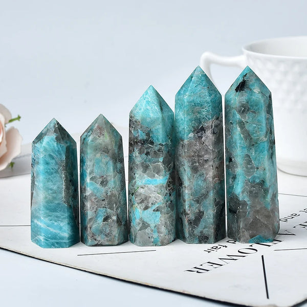 Blue Amazonite Quartz Point-ToShay.org