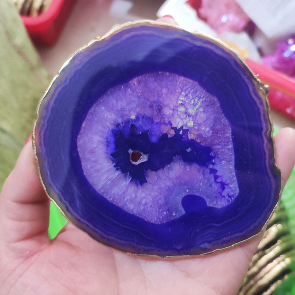 Purple Agate Slices-ToShay.org