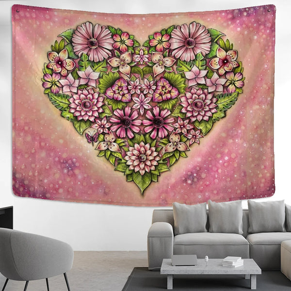 Flower Art Tapestry-ToShay.org