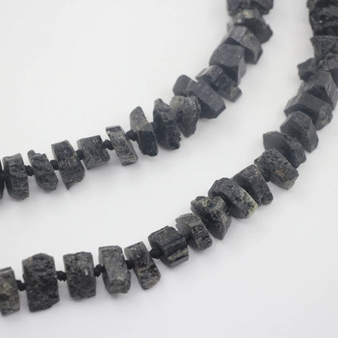 Black Tourmaline Nugget Beads-ToShay.org