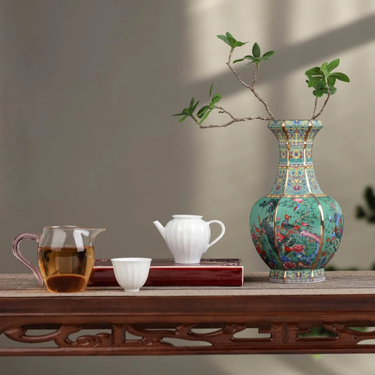 Flower Porcelain Vase-ToShay.org