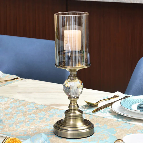 Bronze Glass Candle Holders-ToShay.org
