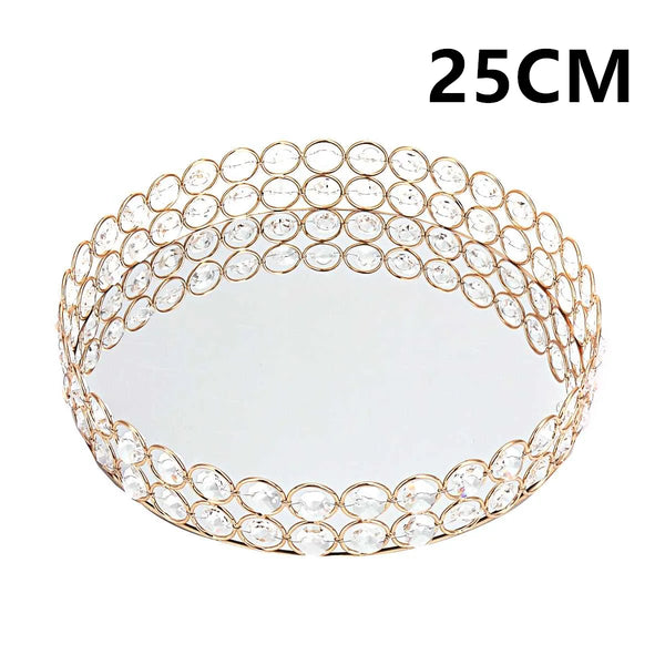 Crystal Bead Mirror Tray-ToShay.org